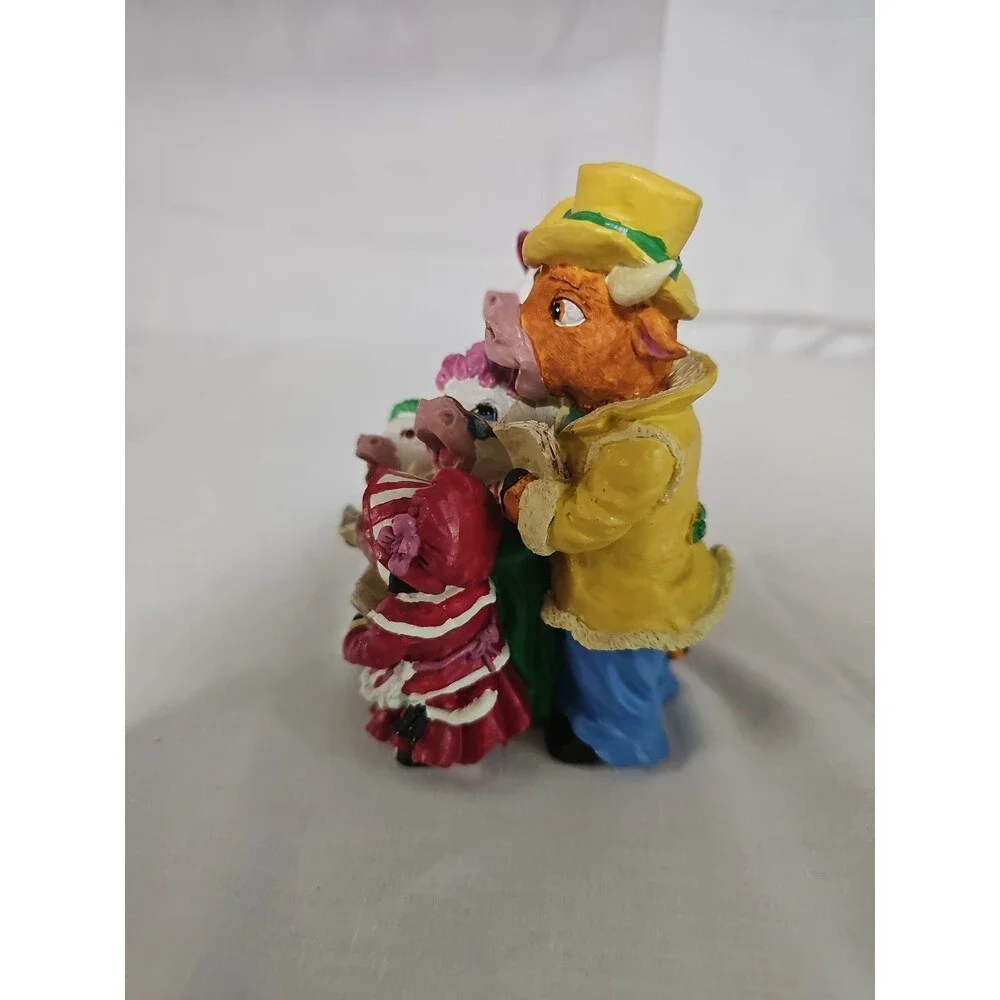 Vintage Caroling Cows Figurine by Possible Dreams